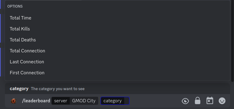 Leaderboard command interface